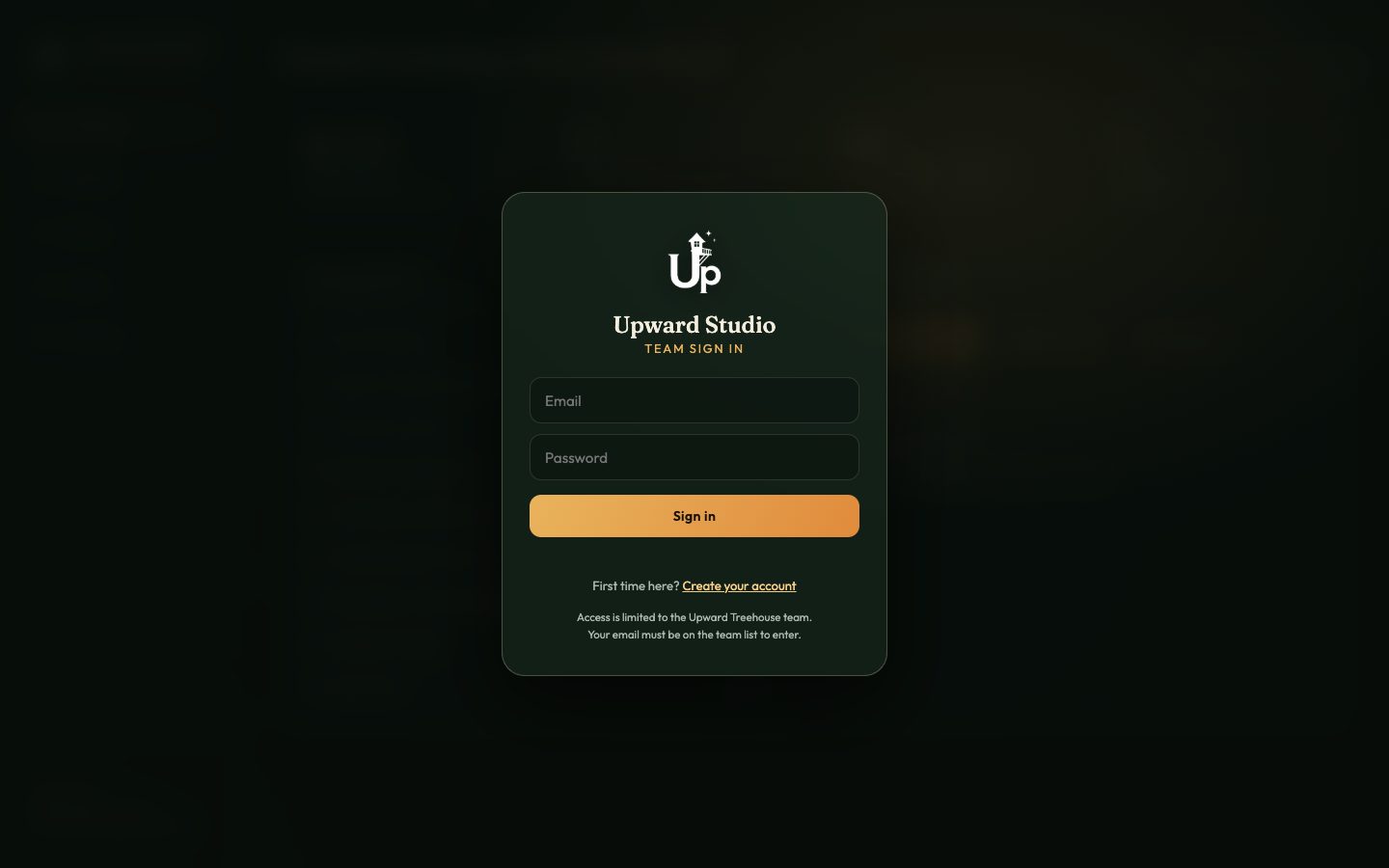 Upward Treehouse website built by MINT Digital